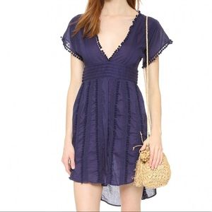 SOFIA BY VIX Solid Blue Dream Caftan Dress